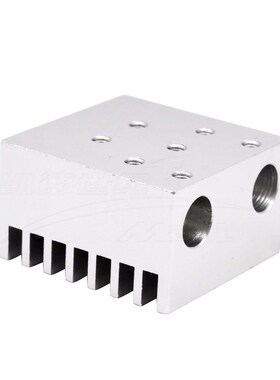 3D打印机配件 E3D单头双色 混色喷头散热片e3d 金属 DIY挤出铝块