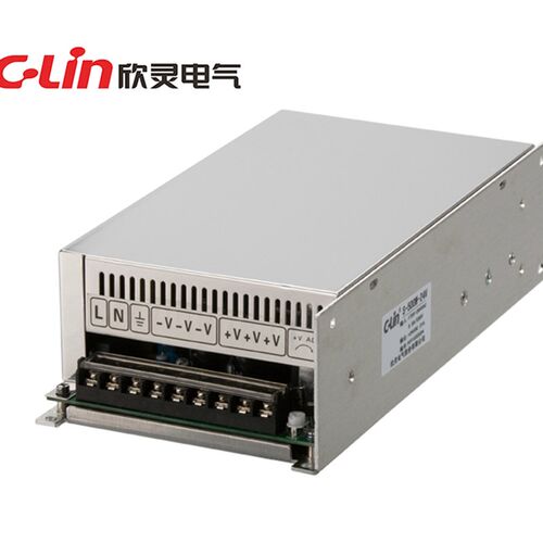C-Lin欣灵牌S-500W-24V 20A 24VDC单组 直流变压器500W开关电源