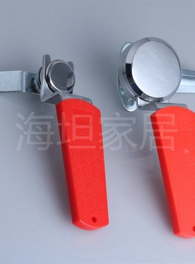 海坦 MS-A-172-1 红色手柄圆头锁 电柜箱锁 高低压柜转舌锁 MS812