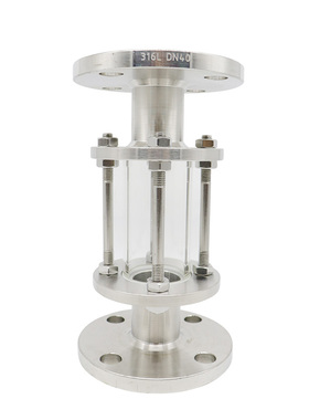 304 不锈钢玻璃管视镜视盅 法兰视镜DN15 20 25 32 40 50 65 80