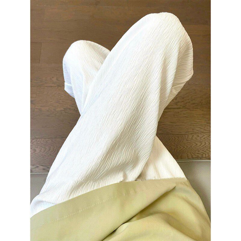 孕妇裤子夏季薄款外穿2024新款小个子大码阔腿裤夏款孕早期打底裤