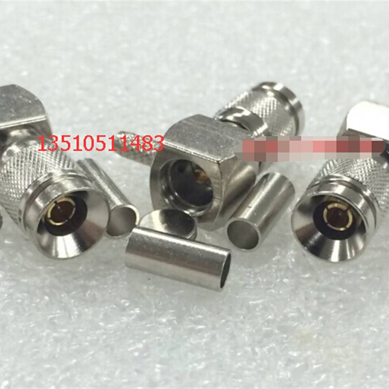 2兆CC4-JW-1.5射频同轴SDI连接器 CC4公弯2M信号线头 DIN公头弯头