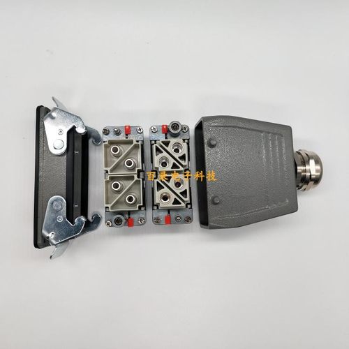 HARTING动力航空插头风电 一体组合型2孔4芯100A大功率哈丁连接器