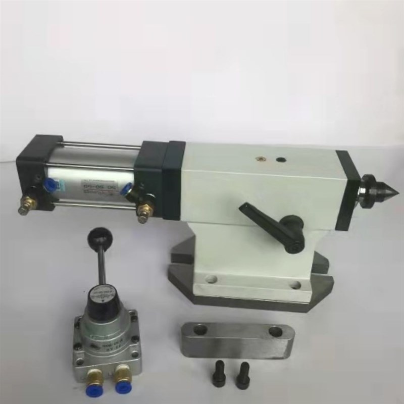 气动车床尾座加工中心四轴数控分度头顶针机床液压自动DIY总成125图片