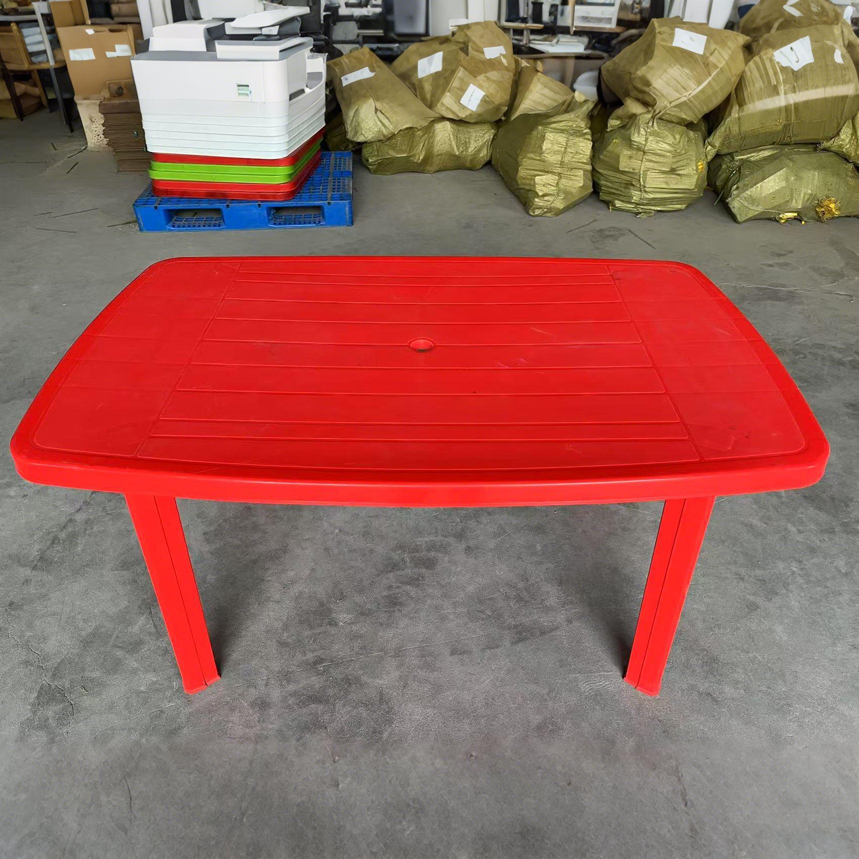 塑料桌子户外沙炭海边度假景区年会商演椭圆桌家用折叠收纳便携桌