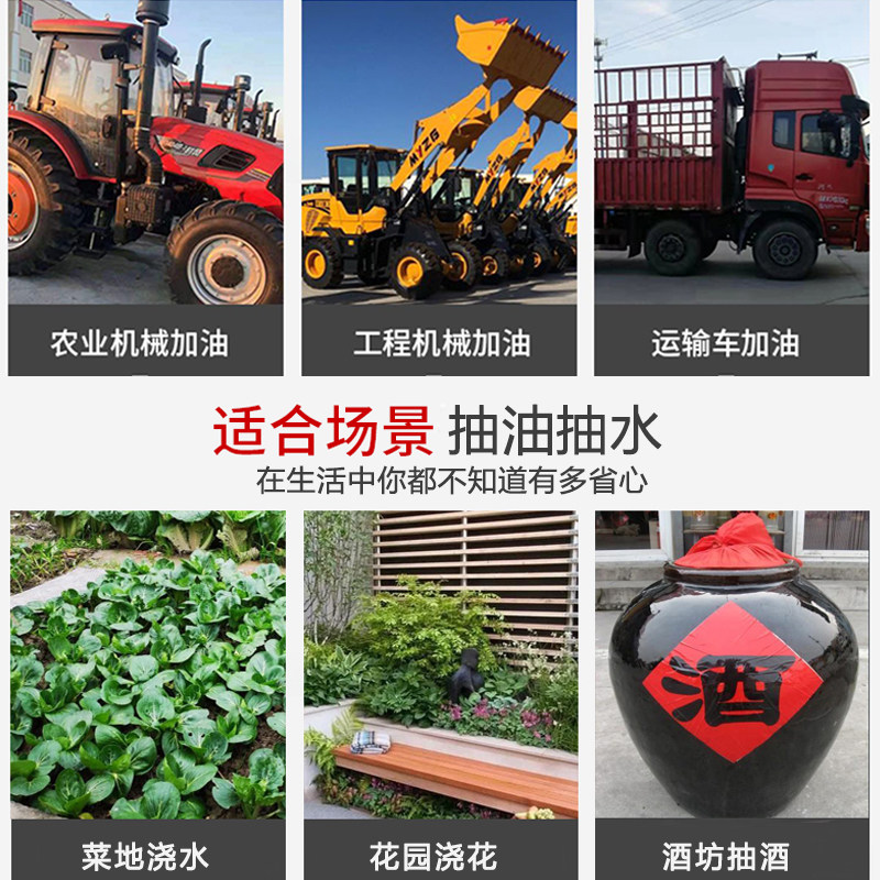 大功率抽柴油泵 水泵 12V24V220伏抽油神器加油机V电动油抽子小型