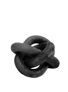 梵其侘寂风碳化木几何p摆件套环装饰摆设客厅玄关展厅酒店软装饰