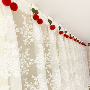 试衣间门帘U型带褶子防尘蕾丝帘遮挡帘衣帽间防尘U帘窗帘帘头窗幔