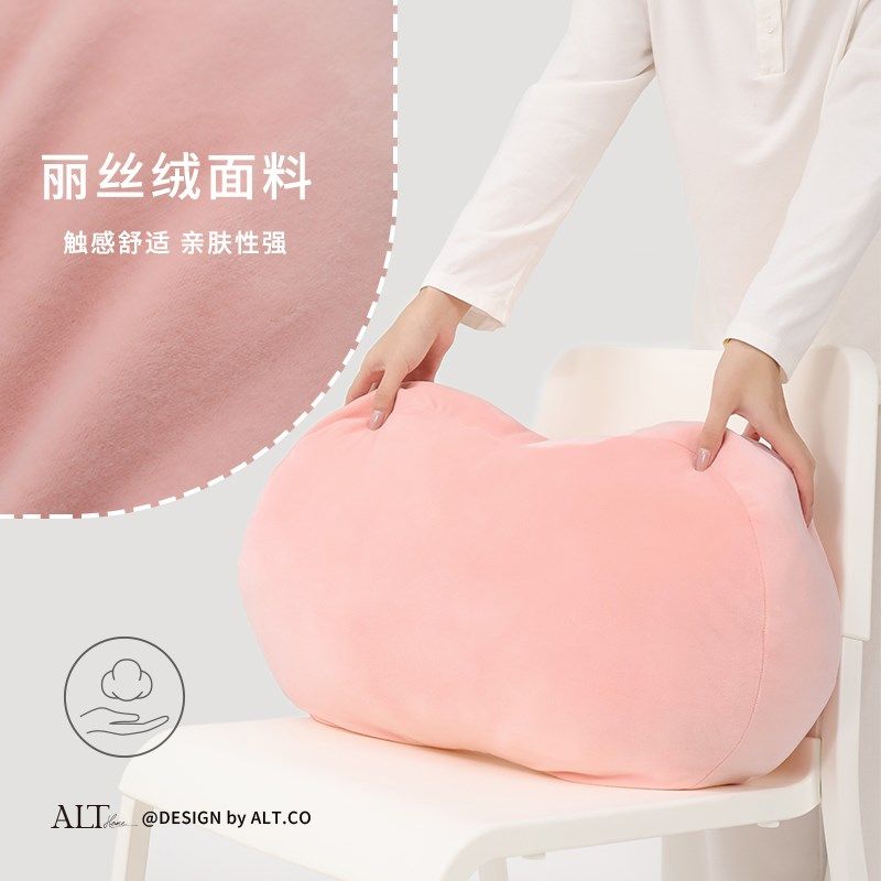 靠垫办公室座f椅靠背垫工位腰垫抱枕椅子久坐神器腰部靠枕护腰靠