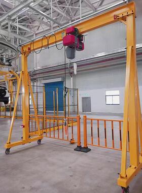 FT5厂家供应简易移动手推移动龙门架1T起重升降手推龙门吊