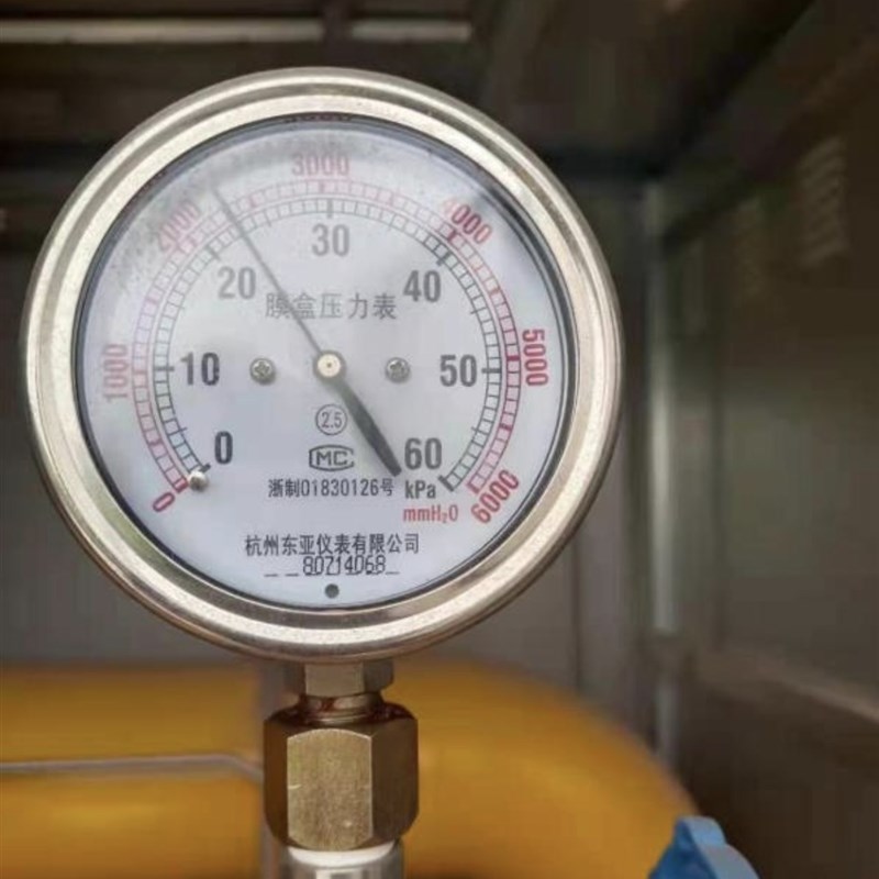 Y60E瓦斯压力表膜盒压力表杭州东亚仪表有限公司螺纹14X1.5