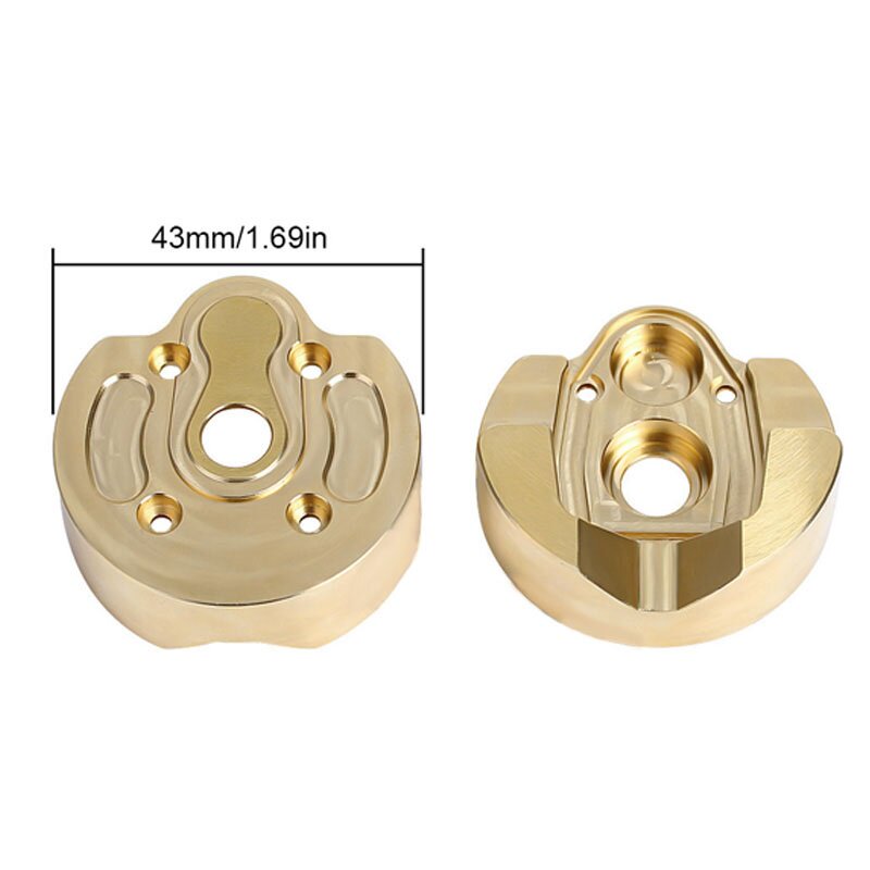 攀爬车Axial Capra UTB SCX10三代 铜配重块 桥边 齿轮盖配重 84g