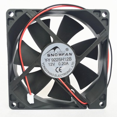 SNOWFAN 9厘米/9CM 9225 12V散热风扇Y-Y 9225H12B 线长25厘米