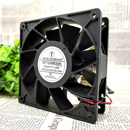 原装 PEERLESS DF1238B24H DC24V 1.60A 12cm 变频器 大风量 风扇