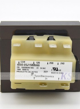 75VA 120V208V240V转24V 4000-05J15BB UL新风系统tyco隔离变压器