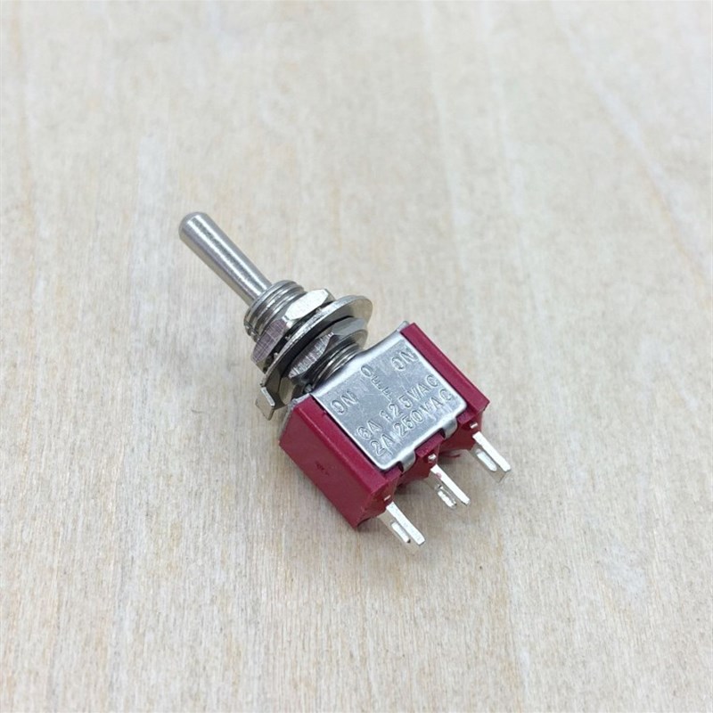 银触点 钮子开关3脚3档 ON-OF-ON 摇头摇臂 拨动摇杆开关 2A 250V