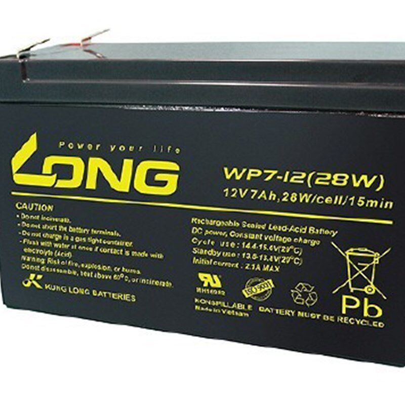 现货LONG广隆WP7-12 12V28W 12V7AH照明电源/UPS电源/通信用电池