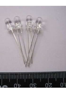 5mm高亮白发白 5MM白色 聚光 LED 发光二极管35元/K 长脚