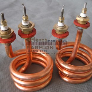 加热棒220V 水桶发热管 2500W 烧水用加热管 紫铜螺旋电热管