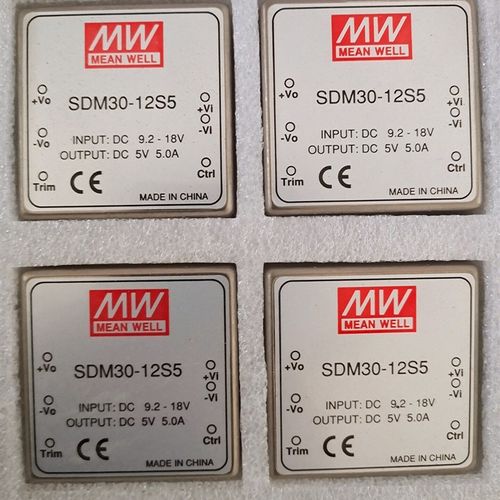 台湾明纬DC-DC模块电源SDM30-125 30W 9.2~18V转5V5A单路输出