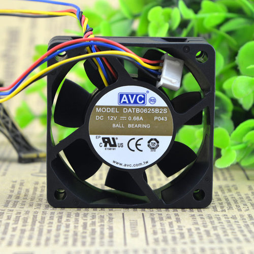 AVC DATB0625B2S 6025 12V 0.66A 6厘米 PWM调速大风暴力散热风扇