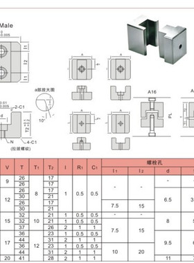 供应塑胶模具 MISUMI标准 TBSF 精定位块 边锁辅助器 方形定位锁