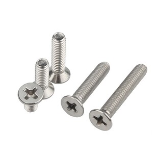 7X10121416253075180 304不锈钢沉头十字螺丝钉GB819平头螺丝M6M8