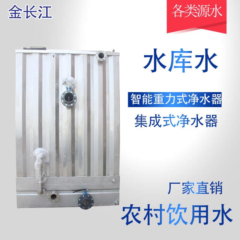 大型重力式过滤器农村饮用水水厂水库河水净水设备产品集成式净水