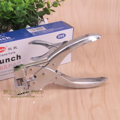 包邮欧歌099打孔机T型挂钩钳手压打孔钳单孔打孔器飞机头手机贴膜