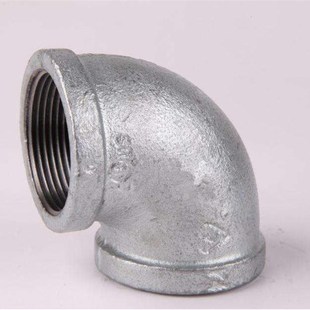 镀锌90度弯头 内丝弯头 镀锌管件 铸铁丝扣弯头 DN15 20 25 32 40
