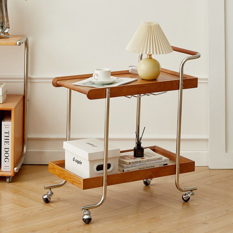 北欧小推车樱桃实木置物架客厅沙发可移动收纳边茶几床头中古边桌,农用物资,苗木固定器/支撑器,淘宝优惠券,粉丝福利购,淘宝优惠卷