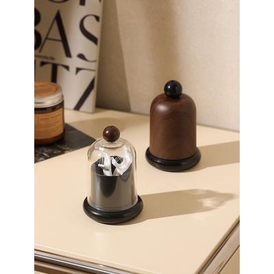 小众中古风牙签筒家用牙线罐棉签盒2025新款牙签盒轻奢高级高颜值