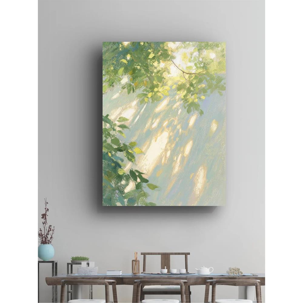 《树影鎏光》光影系艺术客厅装饰画现代小众高级卧室玄关挂画图片