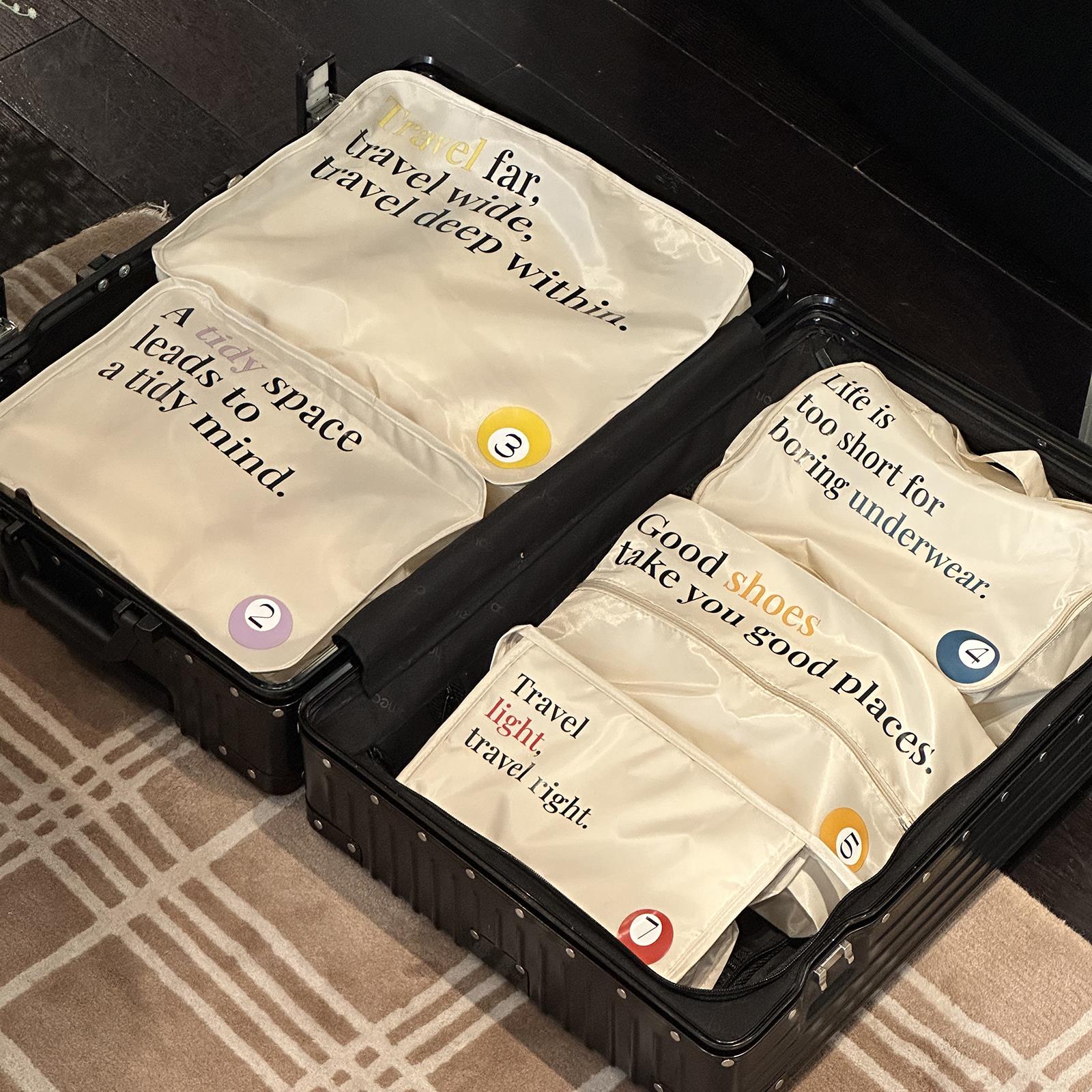 边集EDITOR LUCKY JOURNEY幸运旅行收纳包十件套衣物鞋子护肤分装