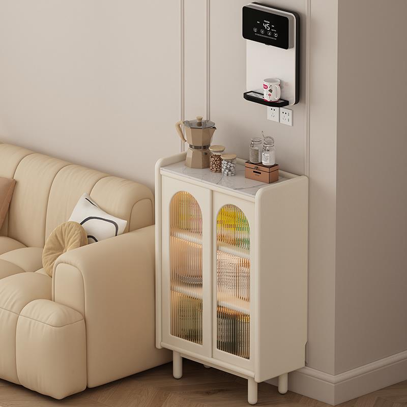 窄型直饮机餐边柜60cm长迷你茶水柜客厅靠墙小边柜实木玄关置物柜