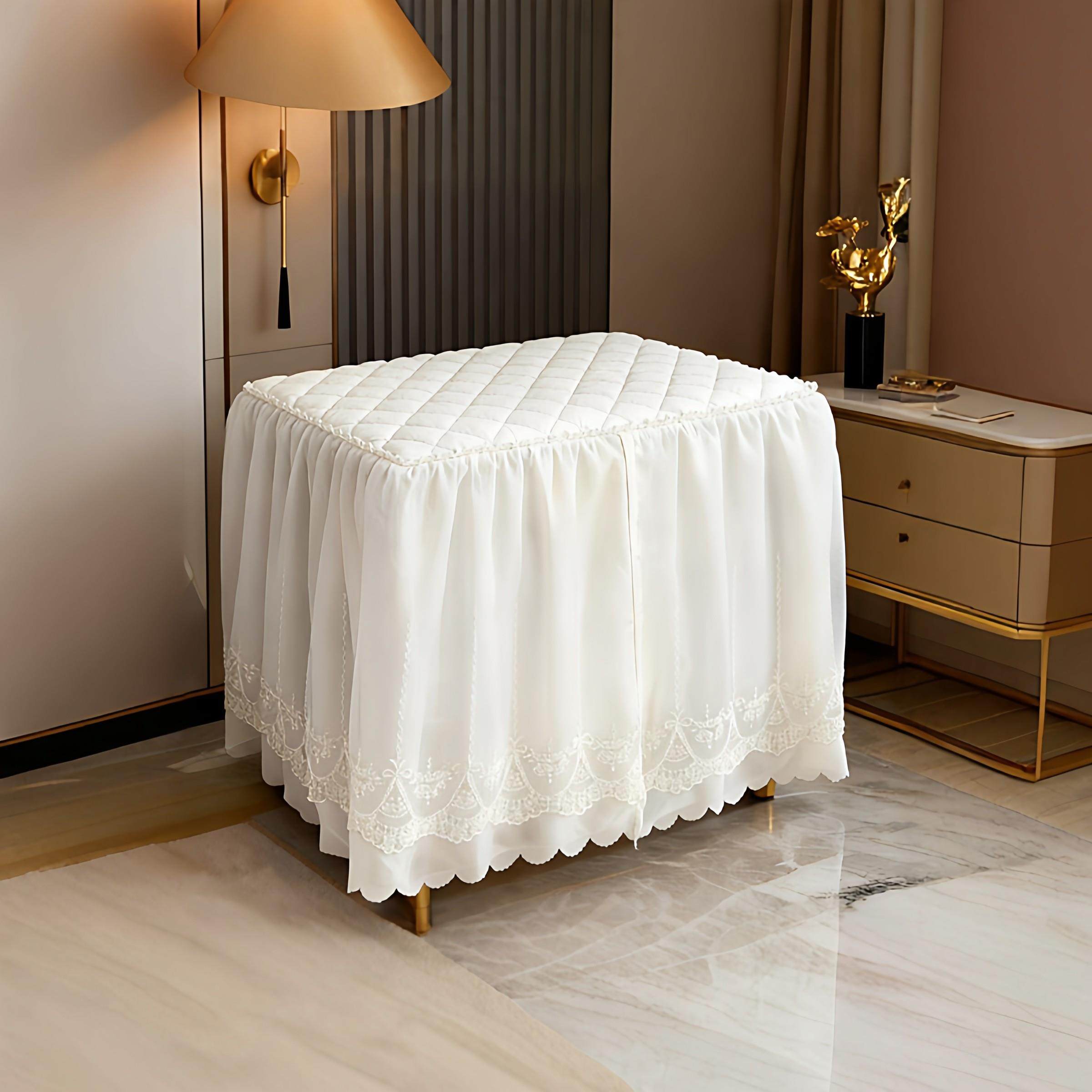 高级感床头柜罩小方桌盖巾卧室小台布防尘蕾丝茶几盖布烤火罩定制,居家布艺,万能盖巾,淘宝优惠券,粉丝福利购,淘宝优惠卷