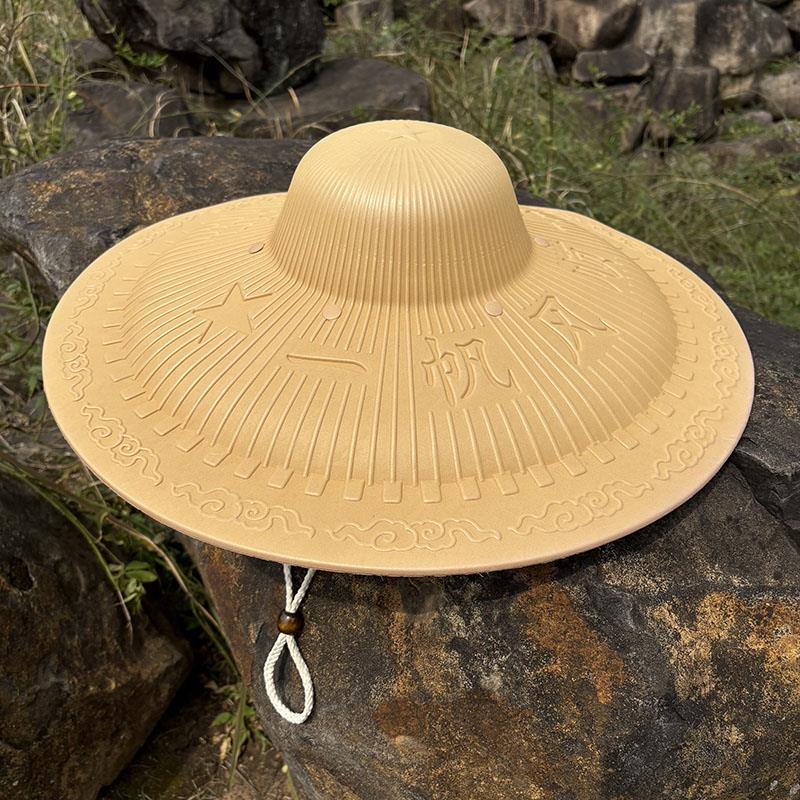 耐用大檐防水帽斗笠防雨帽农民遮阳防晒夏季男女大沿泡沫塑料帽子