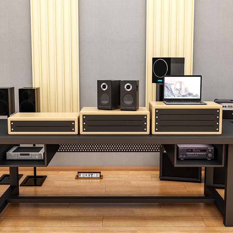 录音棚桌面机柜1U 2U 3U 4U 5U 6u 8U 10U 定制工作台专业机架