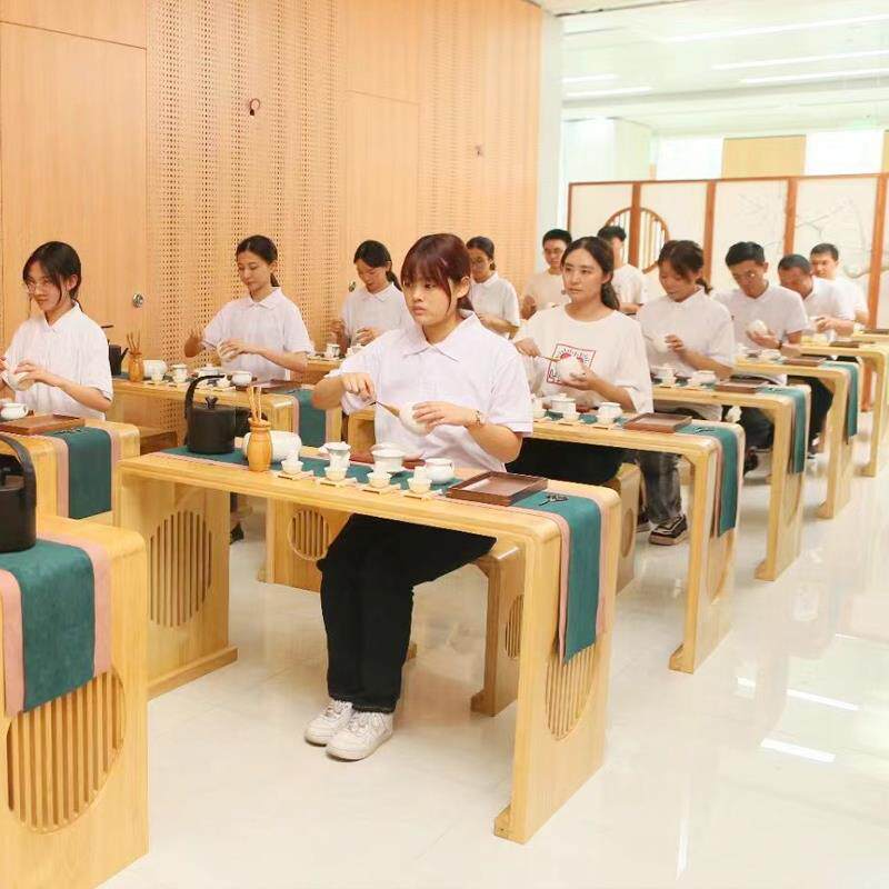 中式书法桌茶艺桌彷古国学课桌椅实木围棋书画 画桌小学生培训桌