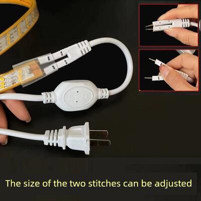 220V灯带两针针距可调节插头led灯条整流器通用款防水单色电源