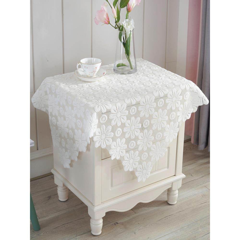 简约镂空床头柜盖布加厚布艺微波炉防尘罩餐桌布洗衣机盖巾冰箱罩,居家布艺,床头柜盖布,淘宝优惠券,粉丝福利购,淘宝优惠卷