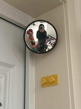 门口diy拍照凹凸镜室内客厅卧室装饰遮丑壁挂式壁挂转角镜镜子ins