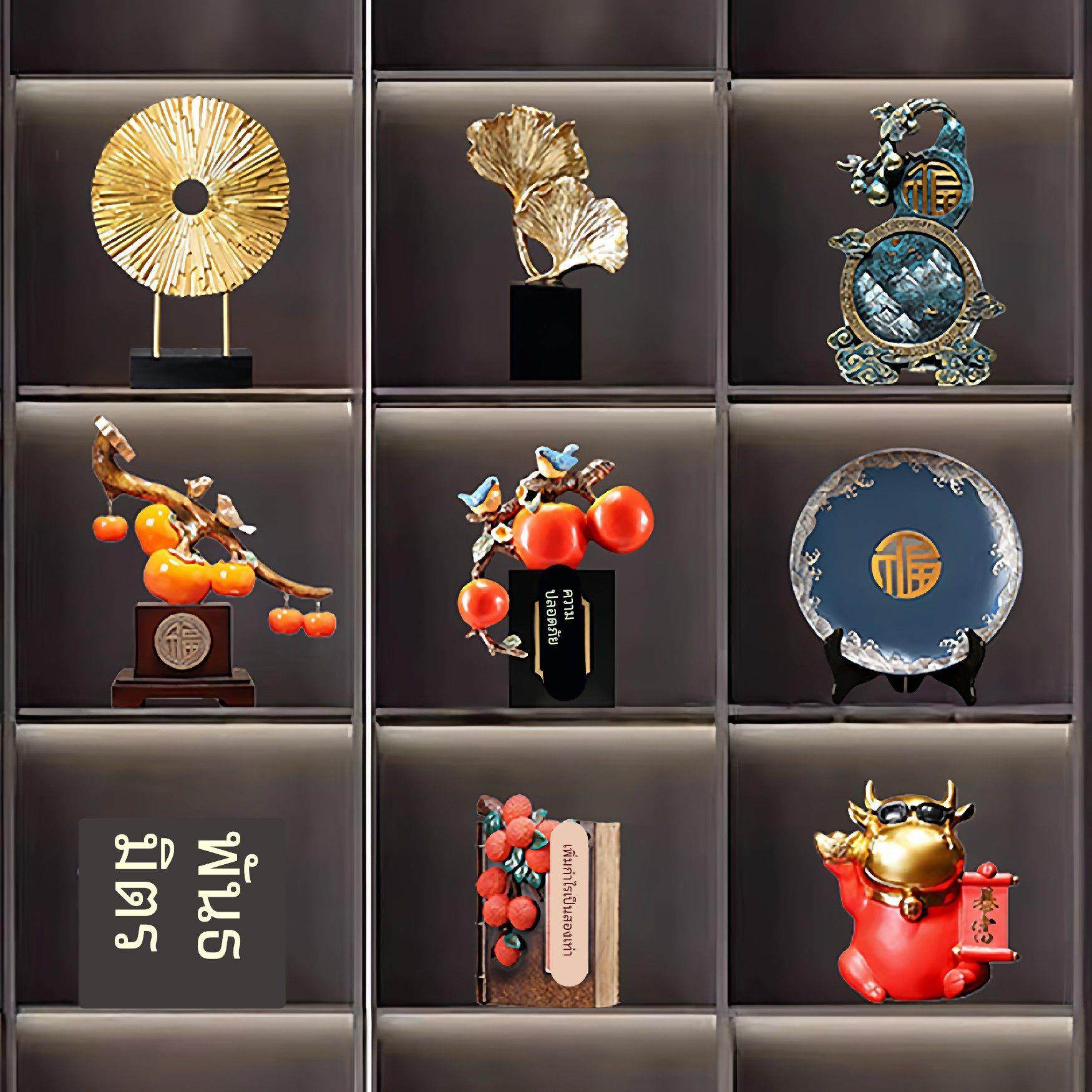 高档办公室新中式摆件酒柜博古架摆设客厅家饰软装搭配套装装饰品,家居饰品,家饰软装搭配套装,淘宝优惠券,粉丝福利购,淘宝优惠卷