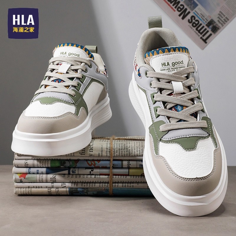 HLA/海澜之家官方旗舰板鞋男