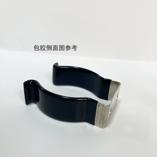 现货包胶弹性管夹固定扣水管灯管固定H夹弹簧钢片卡扣U开口猛钢卡