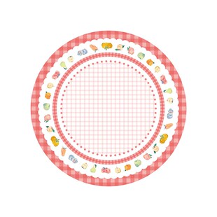 韩式 少女心田园风桌布圆形餐桌垫防水防油L免洗隔热皮革台面保护