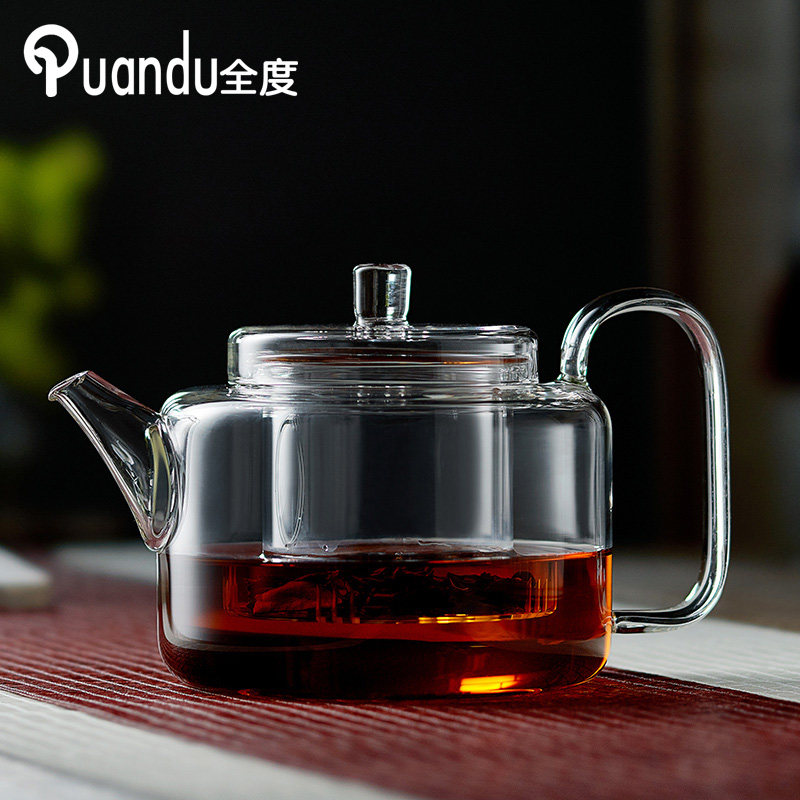 玻璃蒸煮两用茶壶电陶炉耐高z温可加热烧水过滤茶具泡茶器单壶