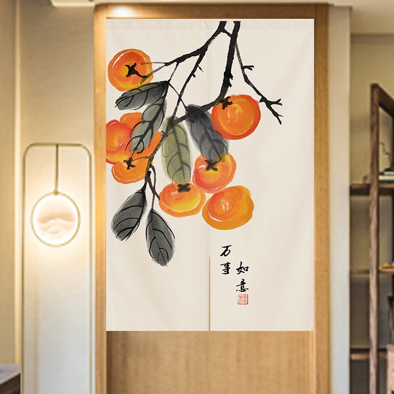 中式厨房隔断帘卫生间门帘半帘卧室遮挡I帘子进户玄关遮挡挂帘短