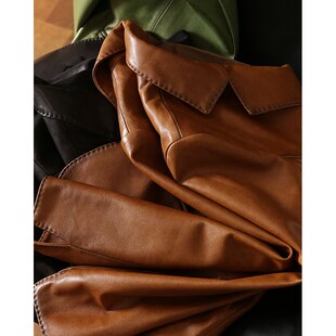 时髦西装 商场8000 修身 轻盈感春季 领皮衣外套女 土er其绵羊皮