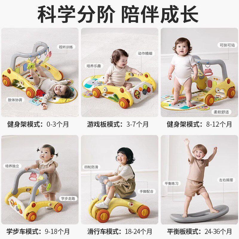 婴儿玩具新生的h儿见面礼健身架脚踏钢琴满月宝宝百天礼物0到6个